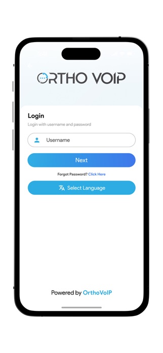 OrthoVoip Application Screenshot 2 of 5
