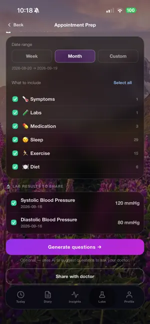 Immunally: Autoimmune Tracker screenshot 4