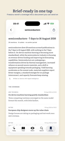 Inkline: Media Radar Screenshot 5 of 10