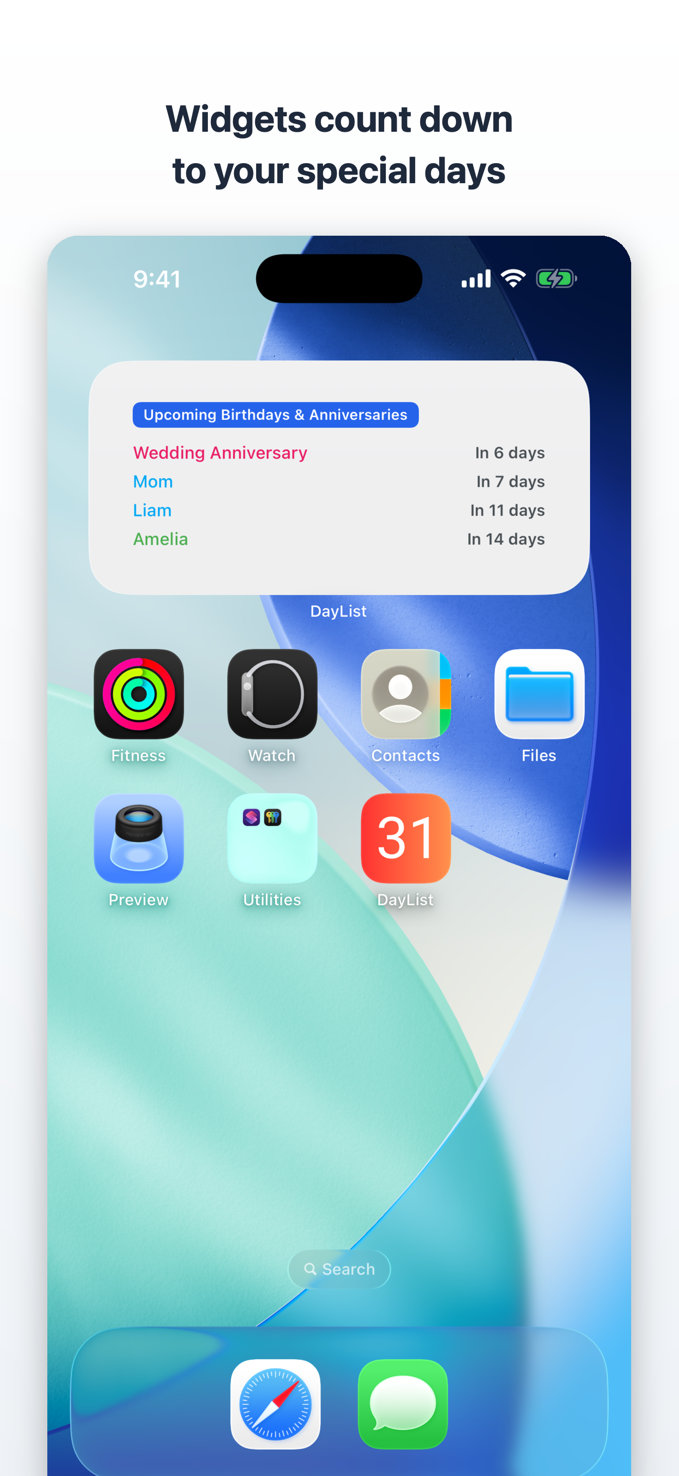 DayList - Birthday Reminder screenshot 4