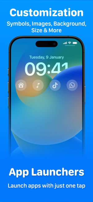 ‎Lock Launcher Widgets LockFlow Screenshot