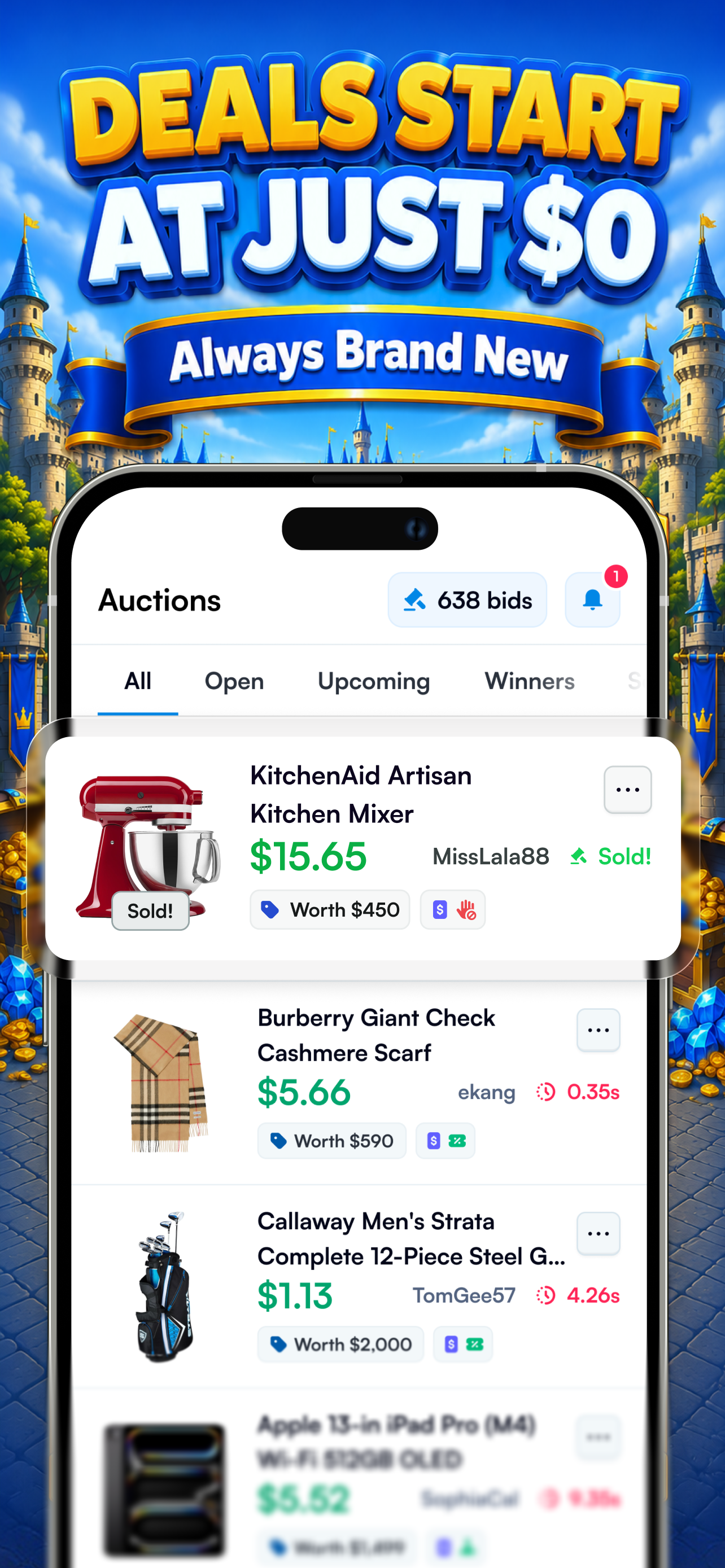 BidKing: Shop Like a King screenshot 2