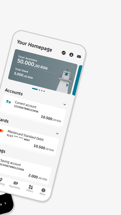 UniCredit RO - Mobile Banking Screenshot