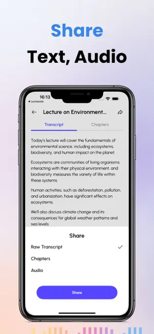 LectoNote: Class Transcription screenshot 4