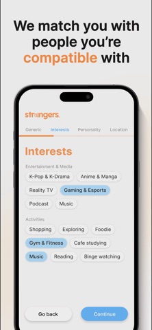 Strangers App screenshot