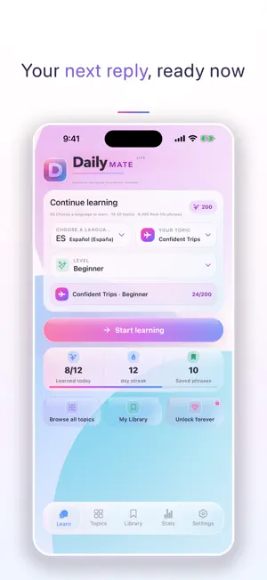 DailyMate Lite: Speak Today screenshot 1