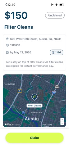 FieldPay iPhone screenshot
