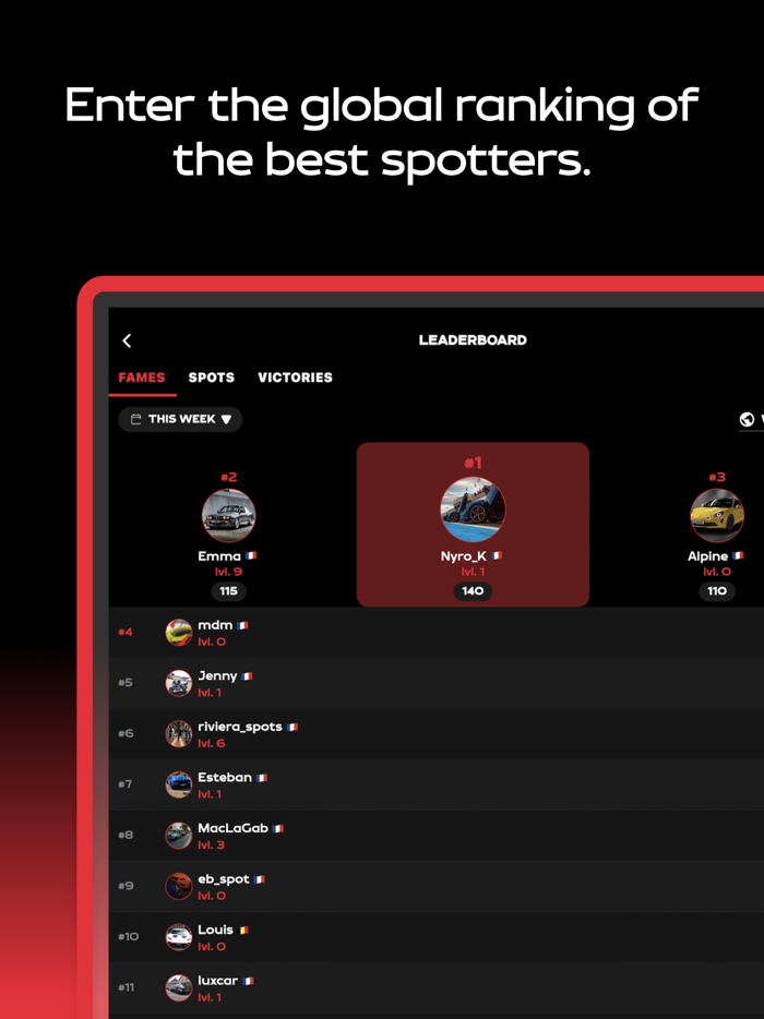 The Club Carspotting app