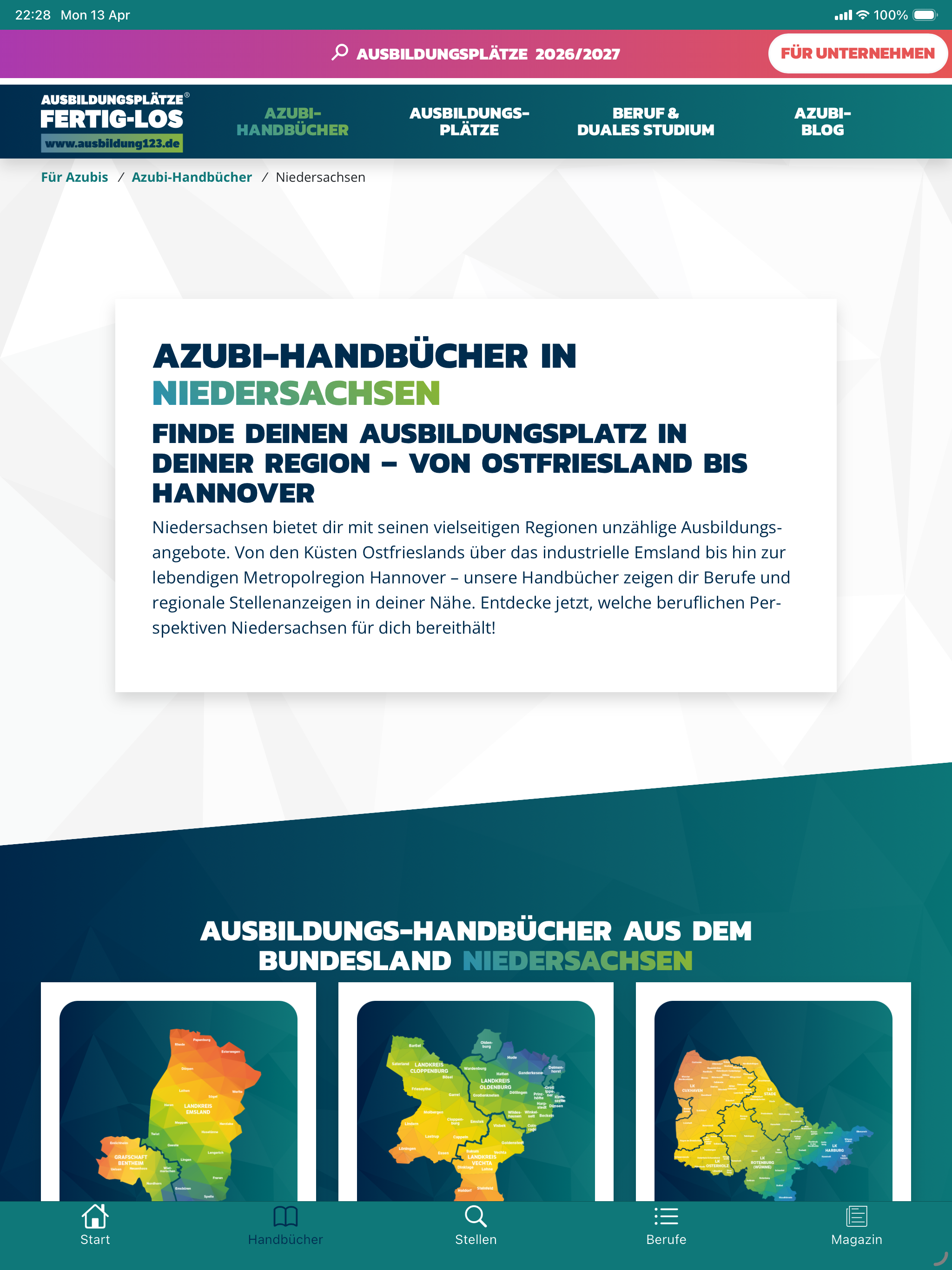 ausbildung123.de screenshot 6