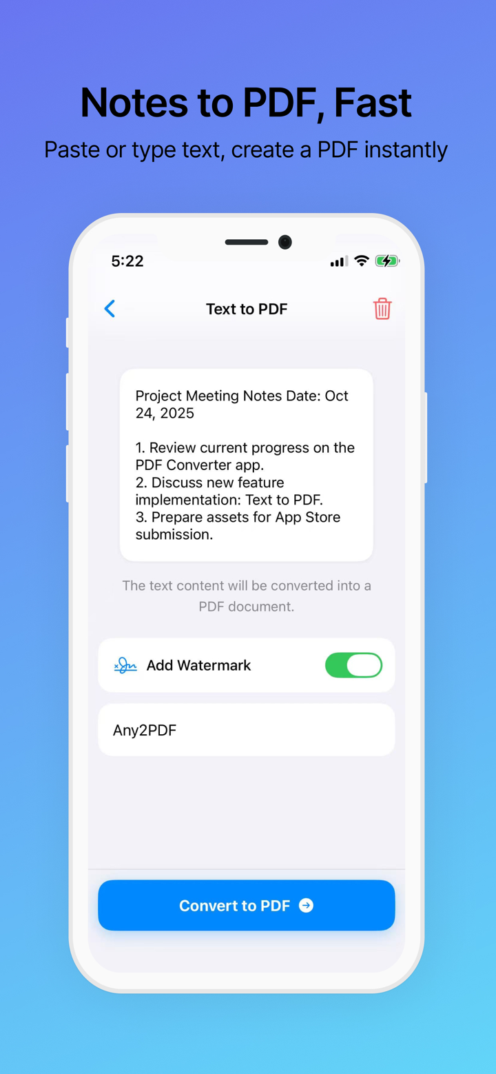 Any2PDF: PDF Converter, Viewer screenshot 4