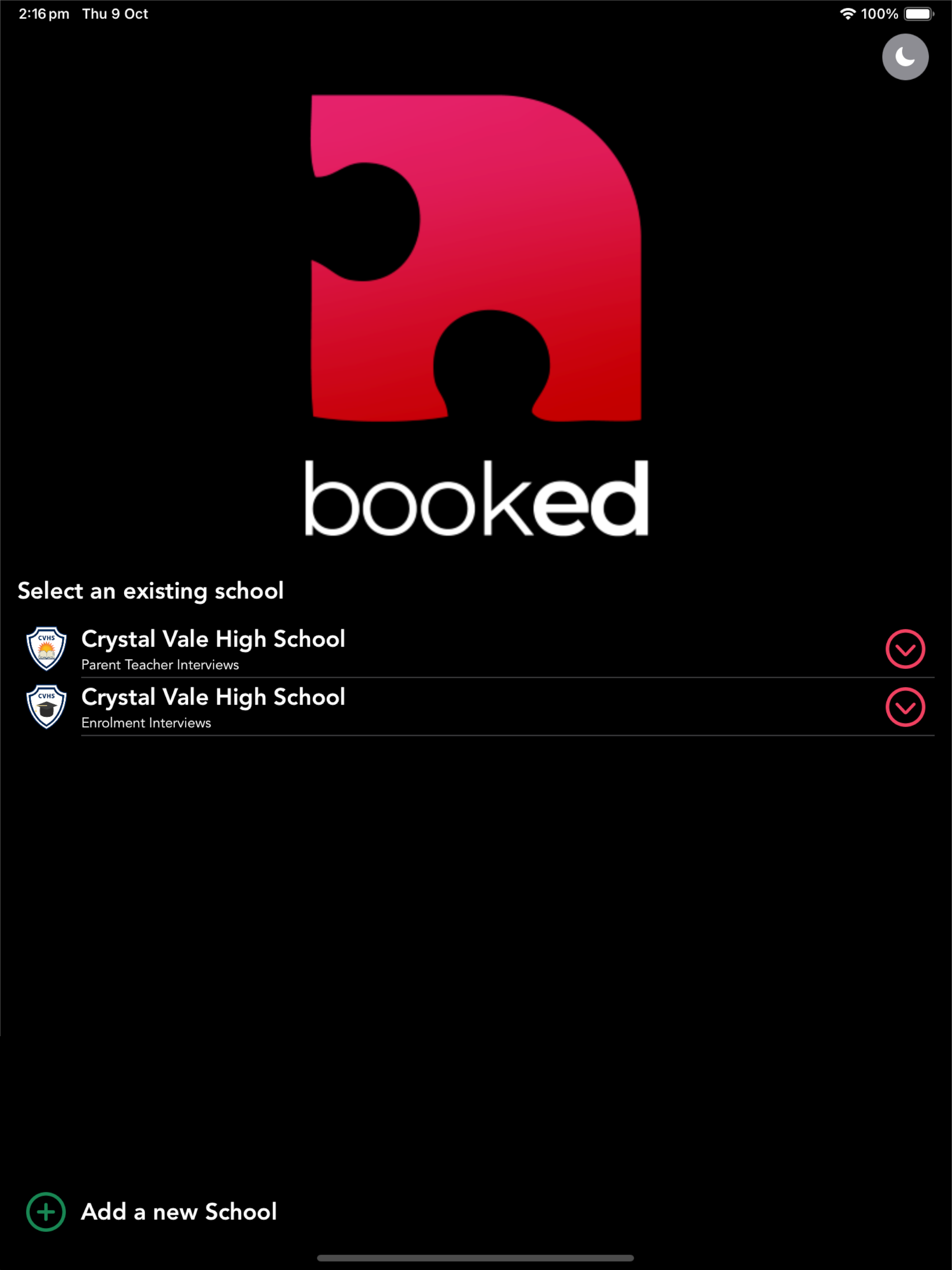 Booked (Previously PTO)