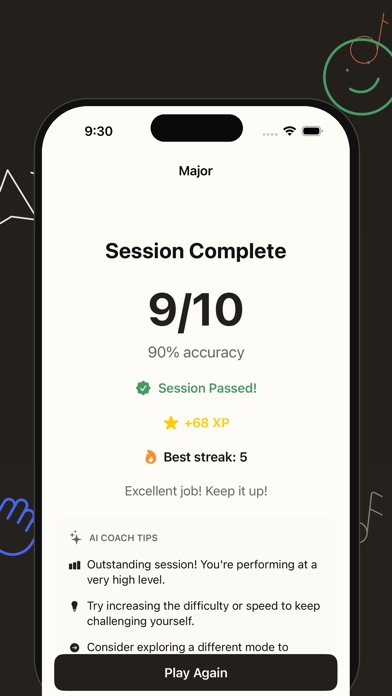 Ear Training App: NoteHunter iPhone screenshot