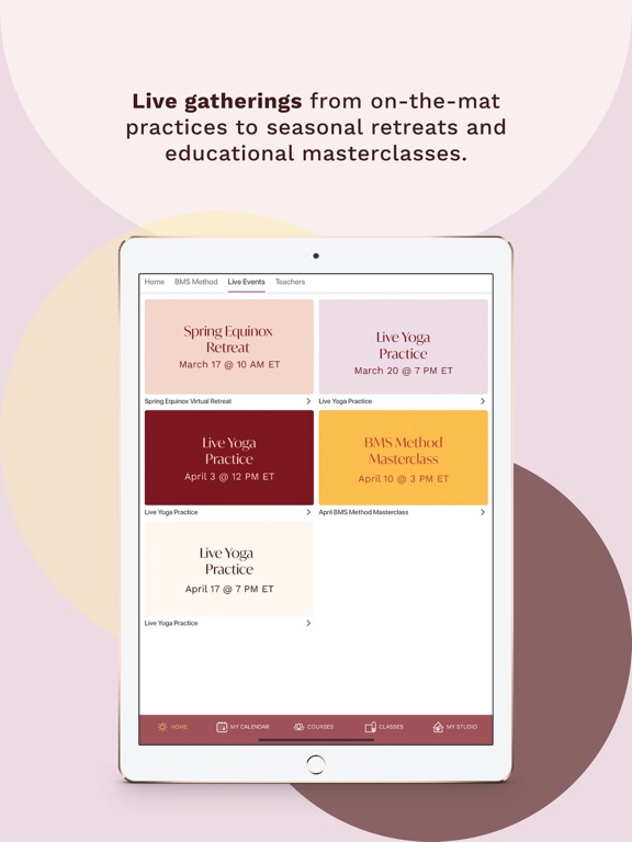 BODY MIND SOUL STUDIO iPad screenshot 6 - Health & Fitness app