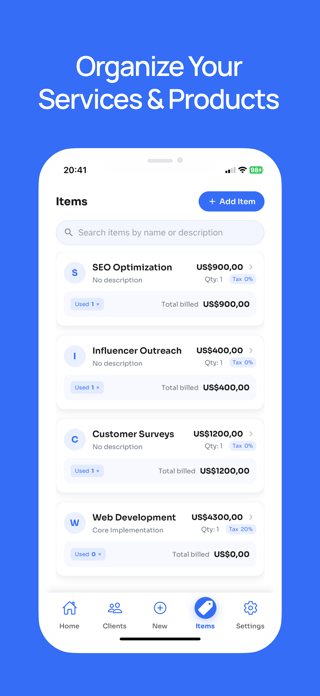 InvoiceX: Invoice Generator Screenshot 4 of 5