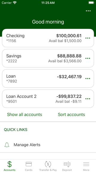 First National Bank Brookfield Screenshot