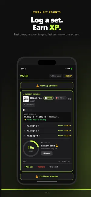 GymXP: Workout Tracker & Log screenshot 4