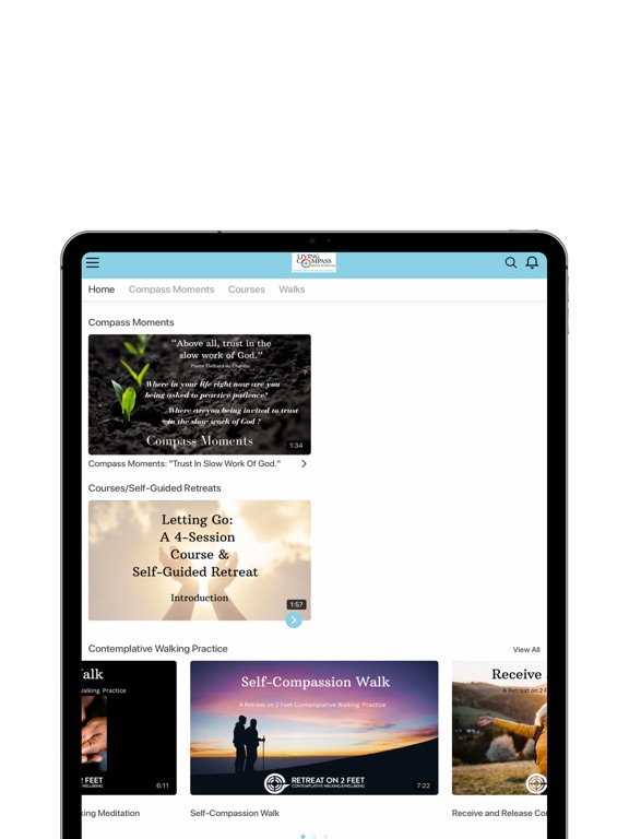 Living Compass iPad screenshot 1 - Lifestyle app