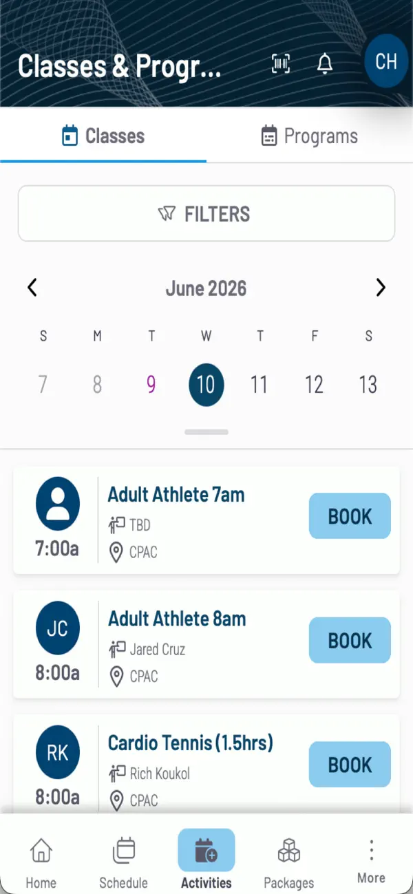 Screenshot #3 pour College Park Athletic Club