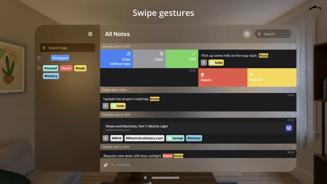 HashTagNotes: message yourself screenshot 8