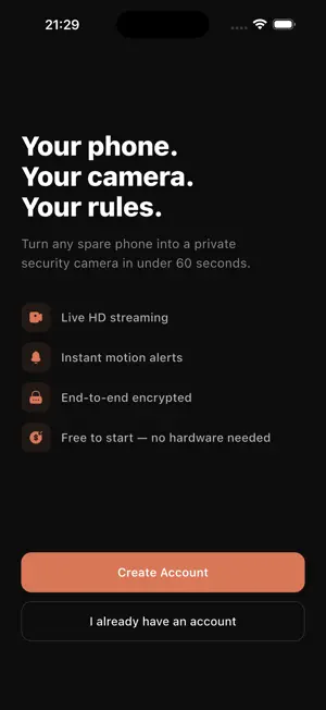 Maticam - Security Camera screenshot 1