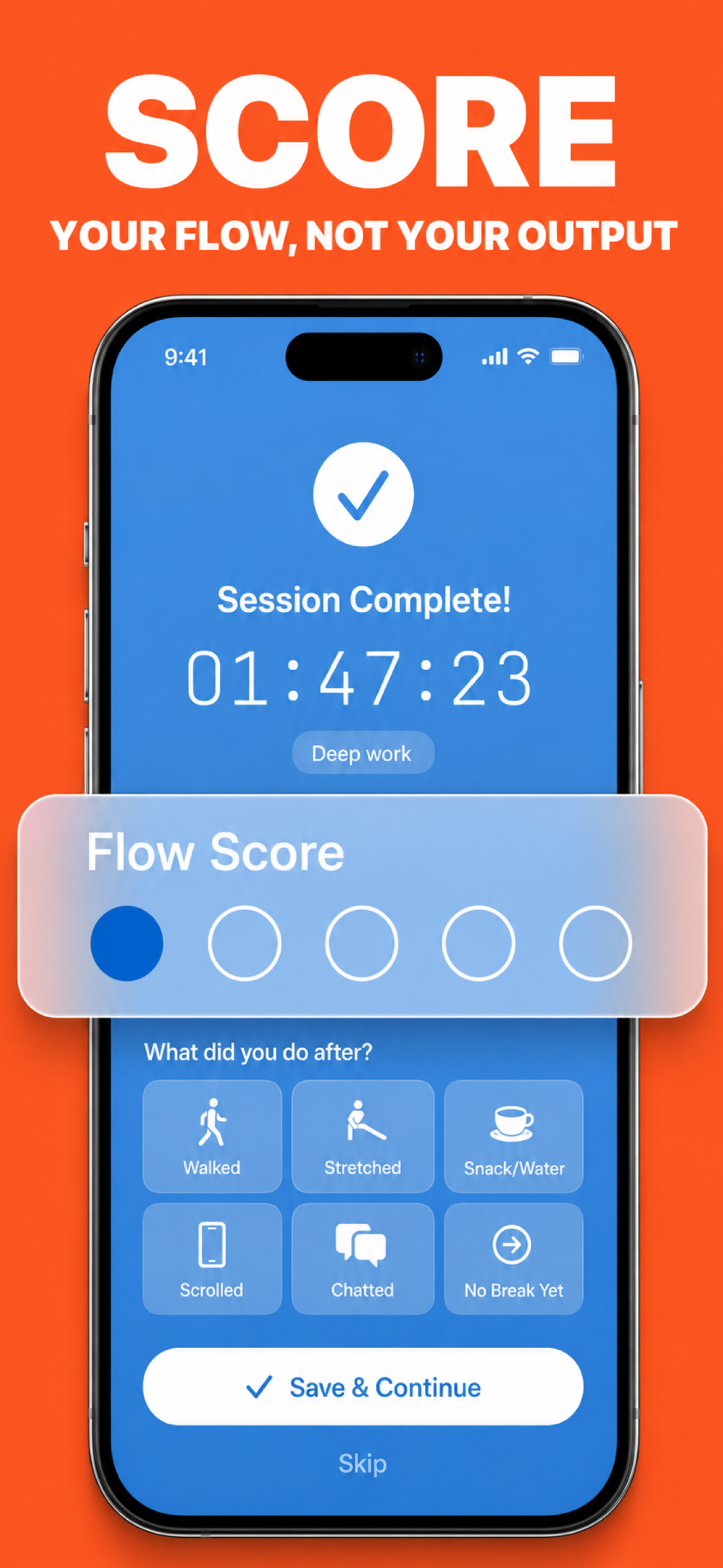Anti-Pomodoro: Focus Session