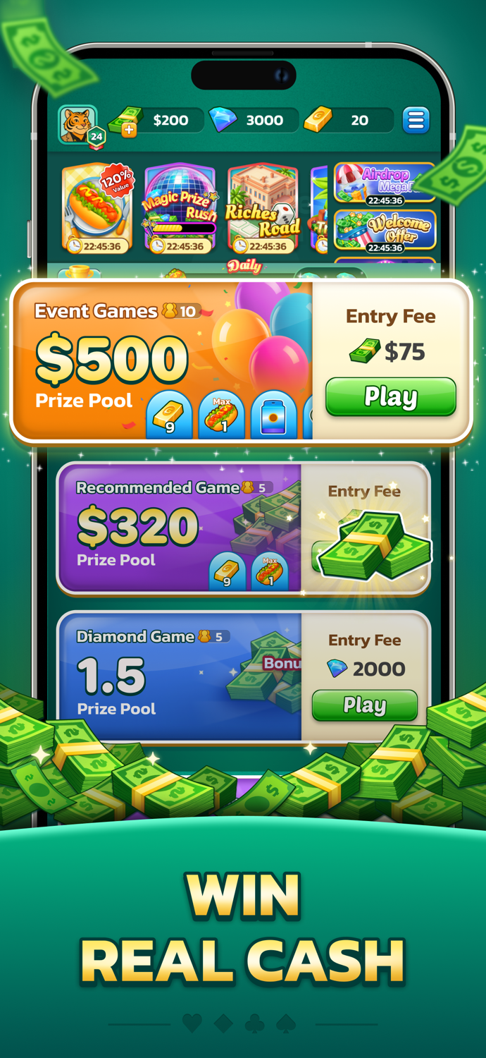 Solitaire Tycoon-Win Cash App