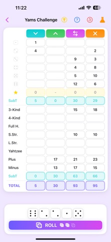 Yams Challenge - Dice Game Screenshot 2 of 3