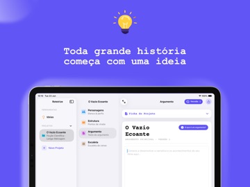 Roteirize iPad screenshot
