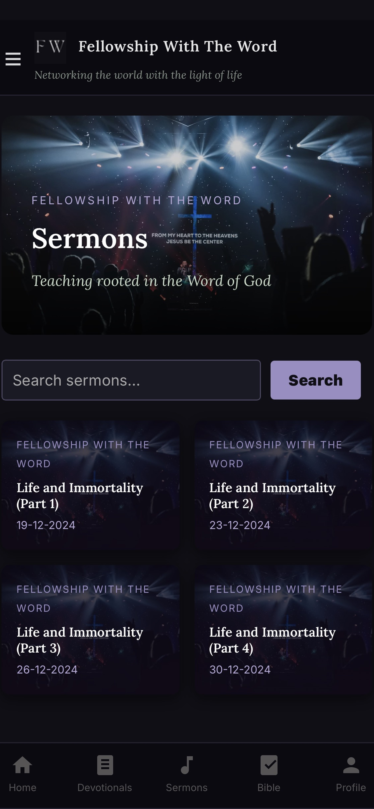 Fellowship With The Word screenshot 5