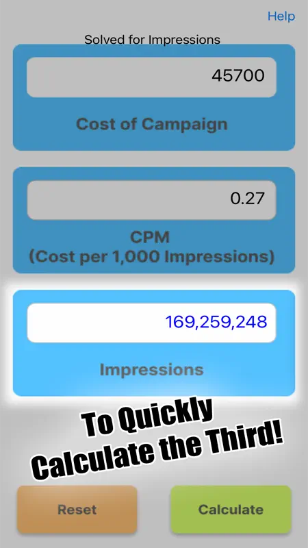 CPM Calculator screenshot 3 of 3