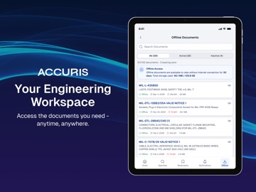 Accuris EWB iPad screenshot