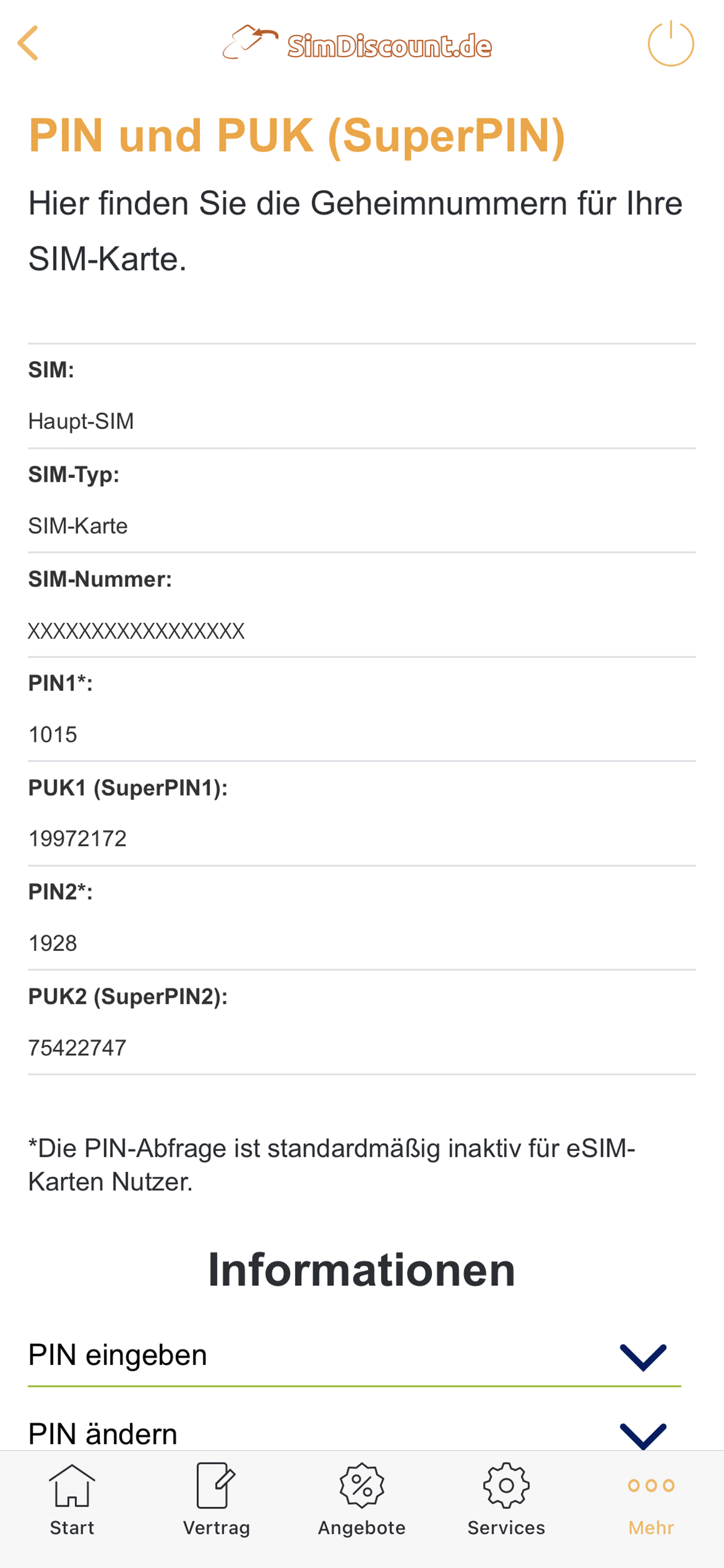 SimDiscount.de Servicewelt screenshot 3