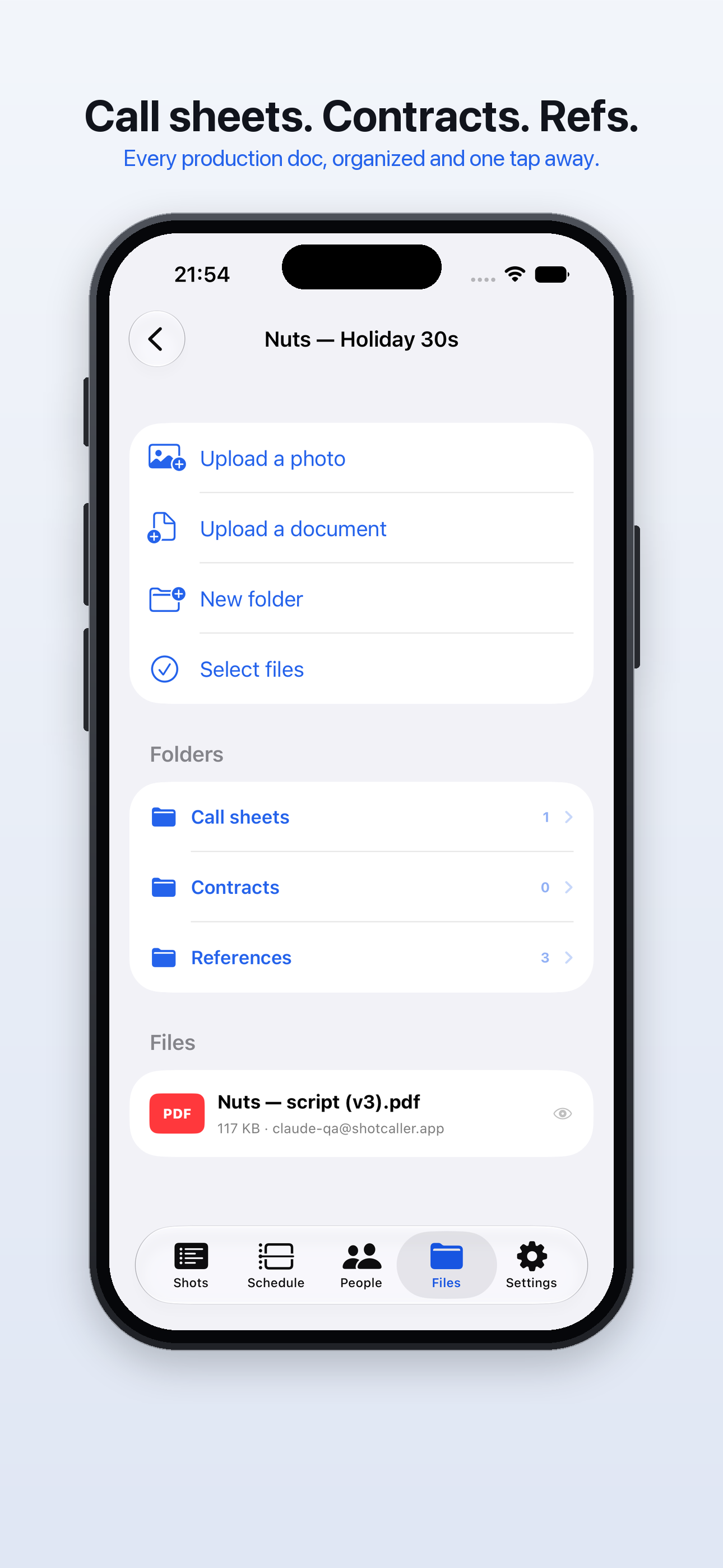 SHOTCALLER - Shot List Planner screenshot 3