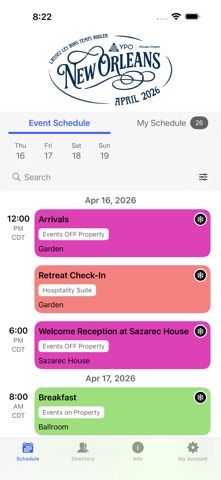 YPO Chicago NOLA Retreat screenshot