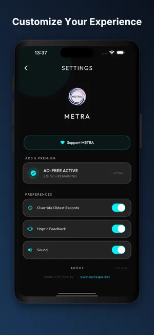 Metra: Tap Tempo & Metronome screenshot 4