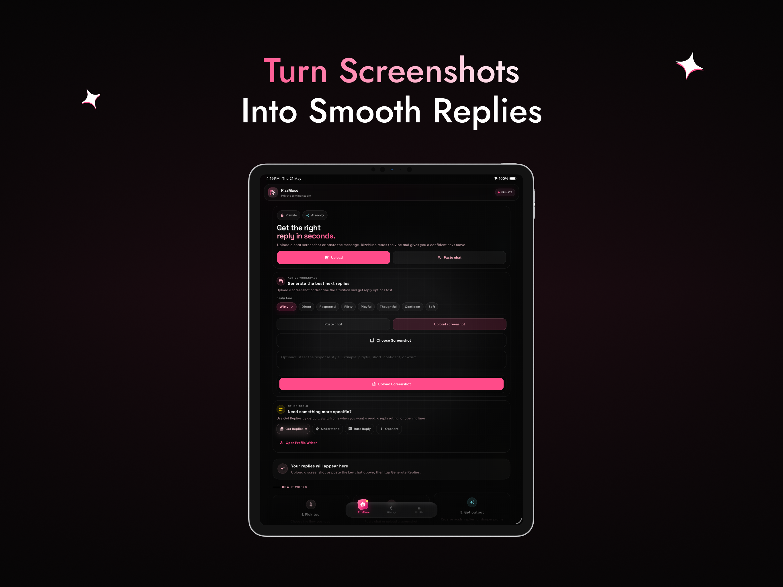 RizzMuse: AI Dating Replies