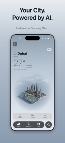 Atlantis AI - 3D Weather App iPhone screenshot 2