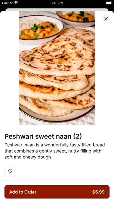 Cosmos Indian Cafe iPhone screenshot 4 - Food & Drink app