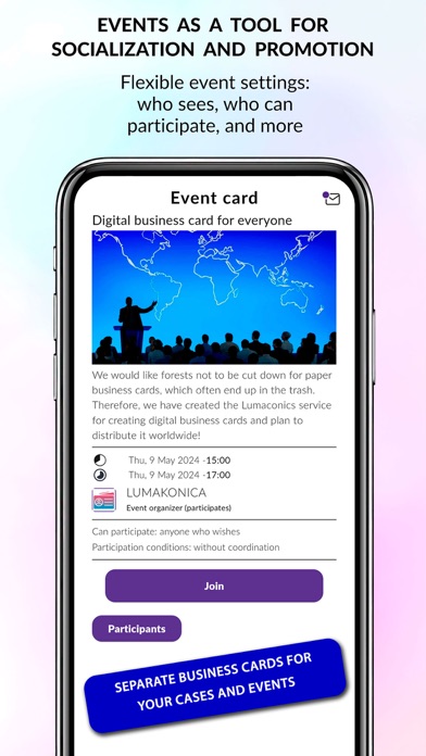 Lumakonica - QR business card Screenshot