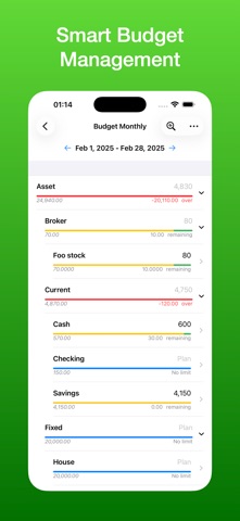 MyLedger: GnuCash Companion iPhone screenshot