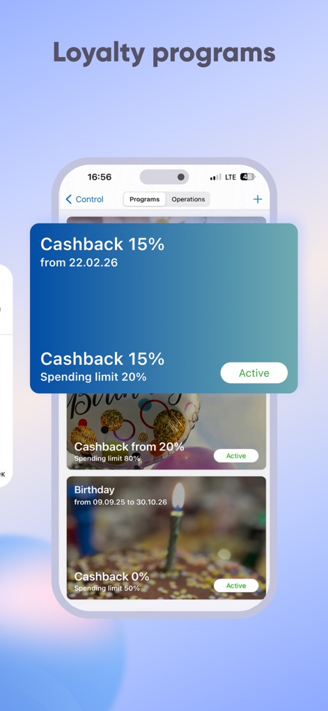 DIKIDI Appointments Scheduling - Cultivate customer loyalty by setting up enticing loyalty programs like "Cashback 15%" and special "Birthday" rewards with customizable spending limits.