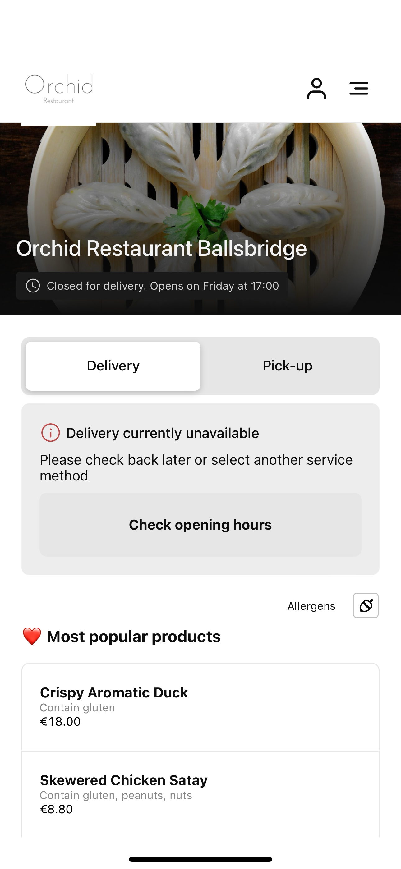 Orchid Restaurant Ballsbridge