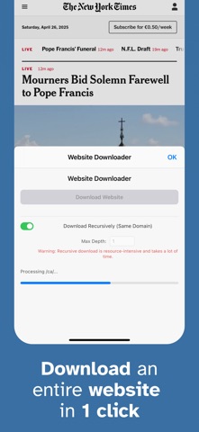 Website Downloader & Copier screenshot