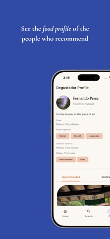 Degustador iPhone screenshot
