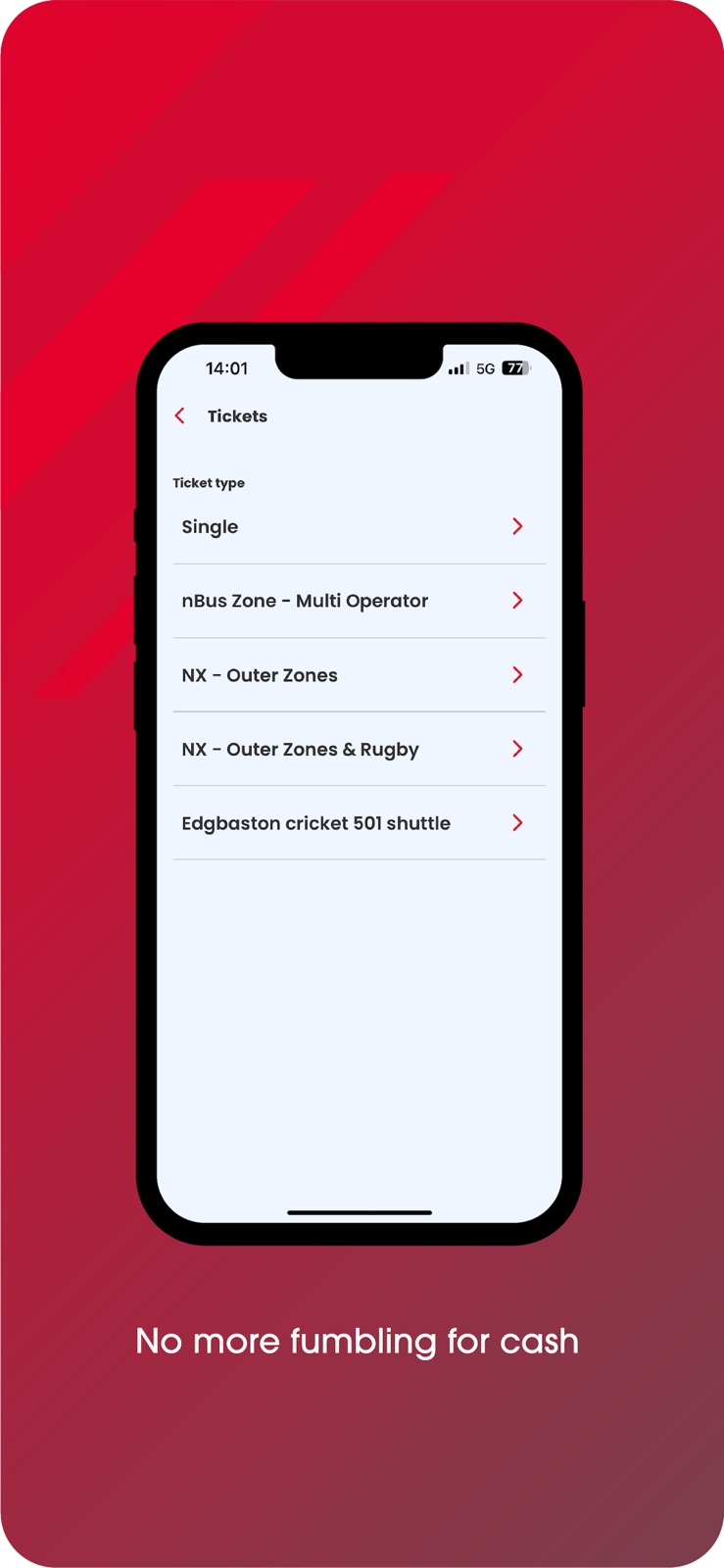 NX Bus mTicket iphone screenshot 2