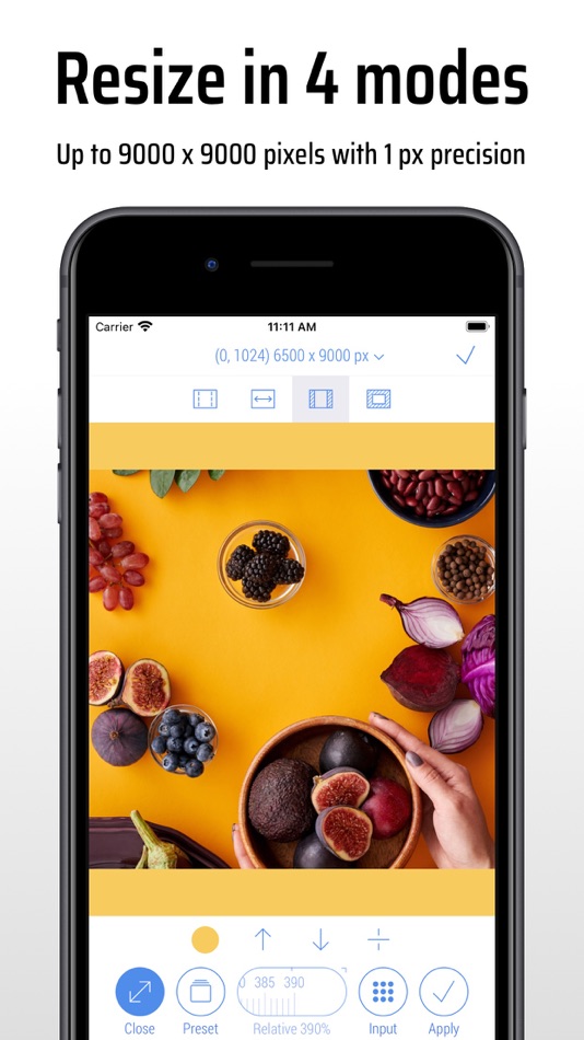 #2. CropSize: Image Resizer Editor (iOS) By: Aliaksei Khutarshchykau
