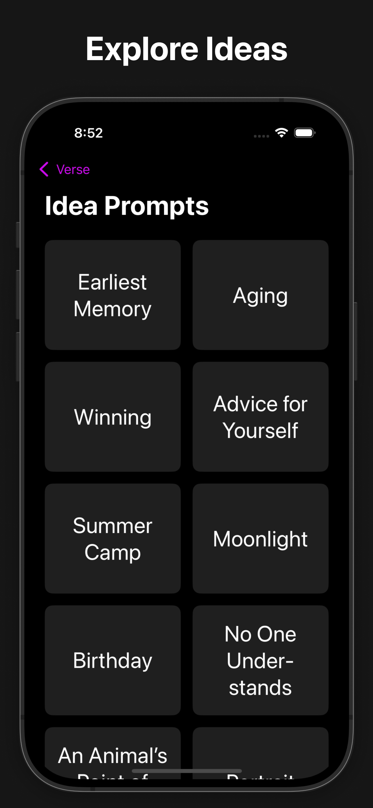 Verse: Prompts Goals & Streaks screenshot 5