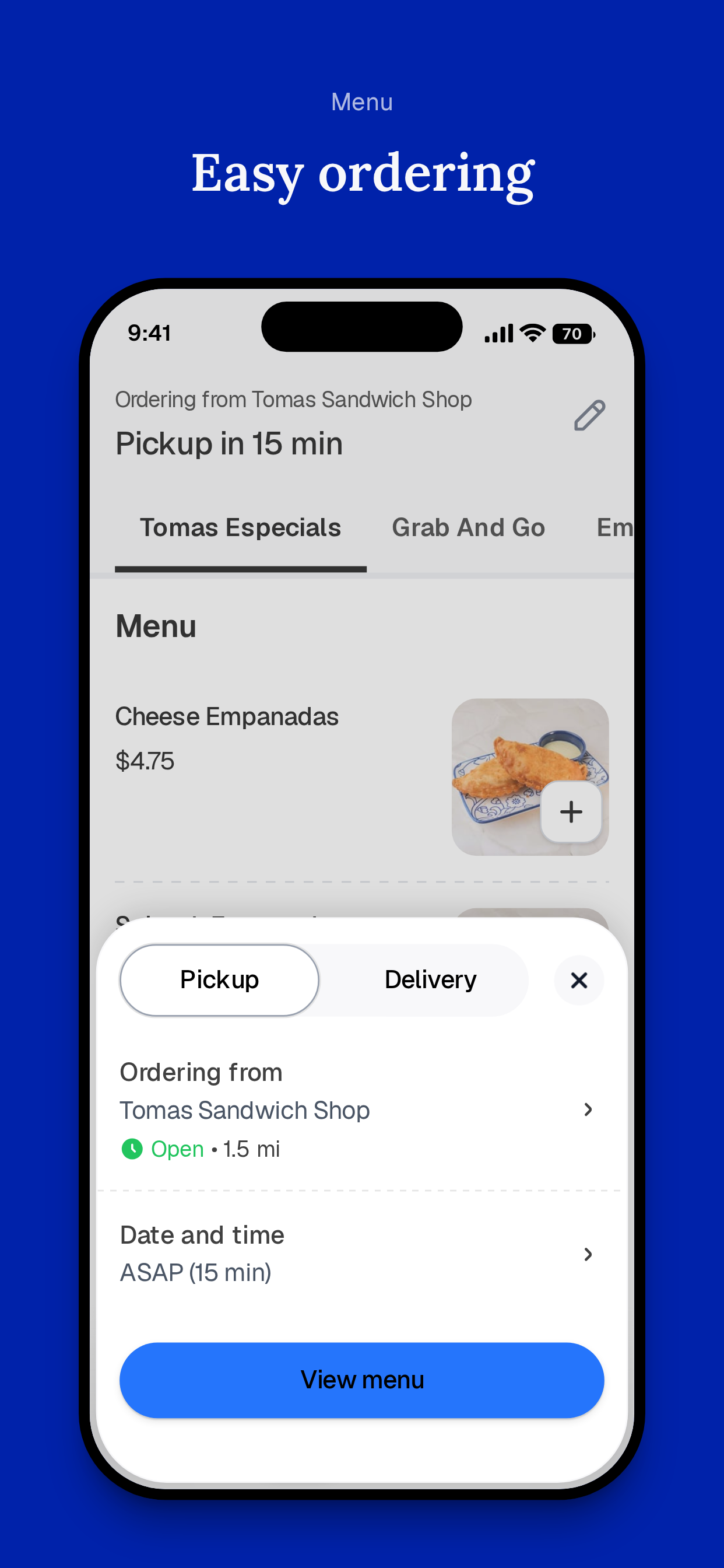 Tomas Sandwich Shop screenshot 3