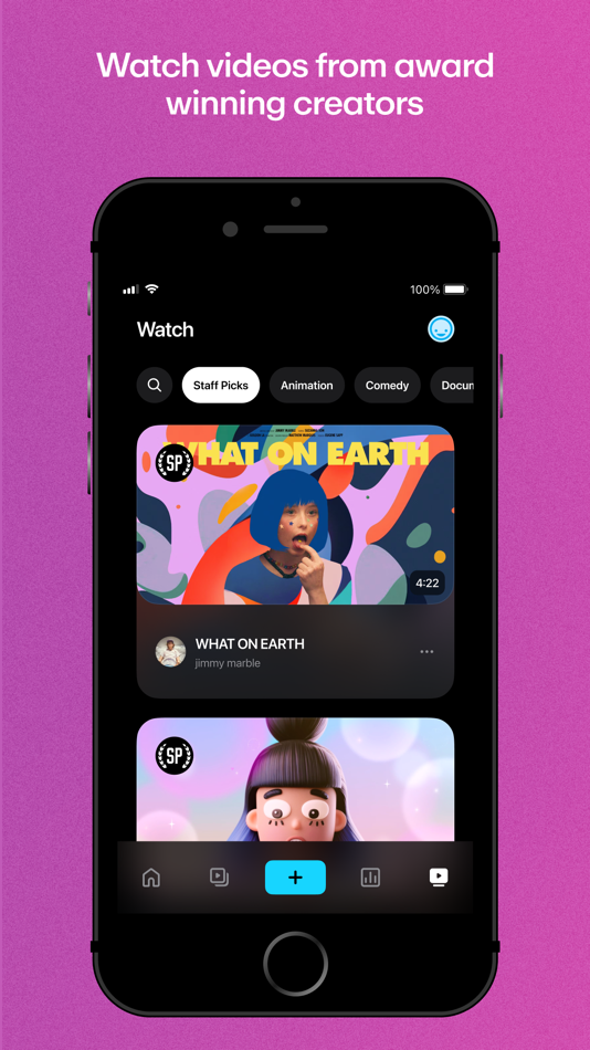 #1. Vimeo (iOS) Podle: Vimeo.com, Inc.