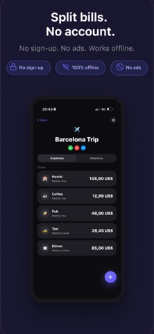 Money Bill Calculator: Splitly screenshot